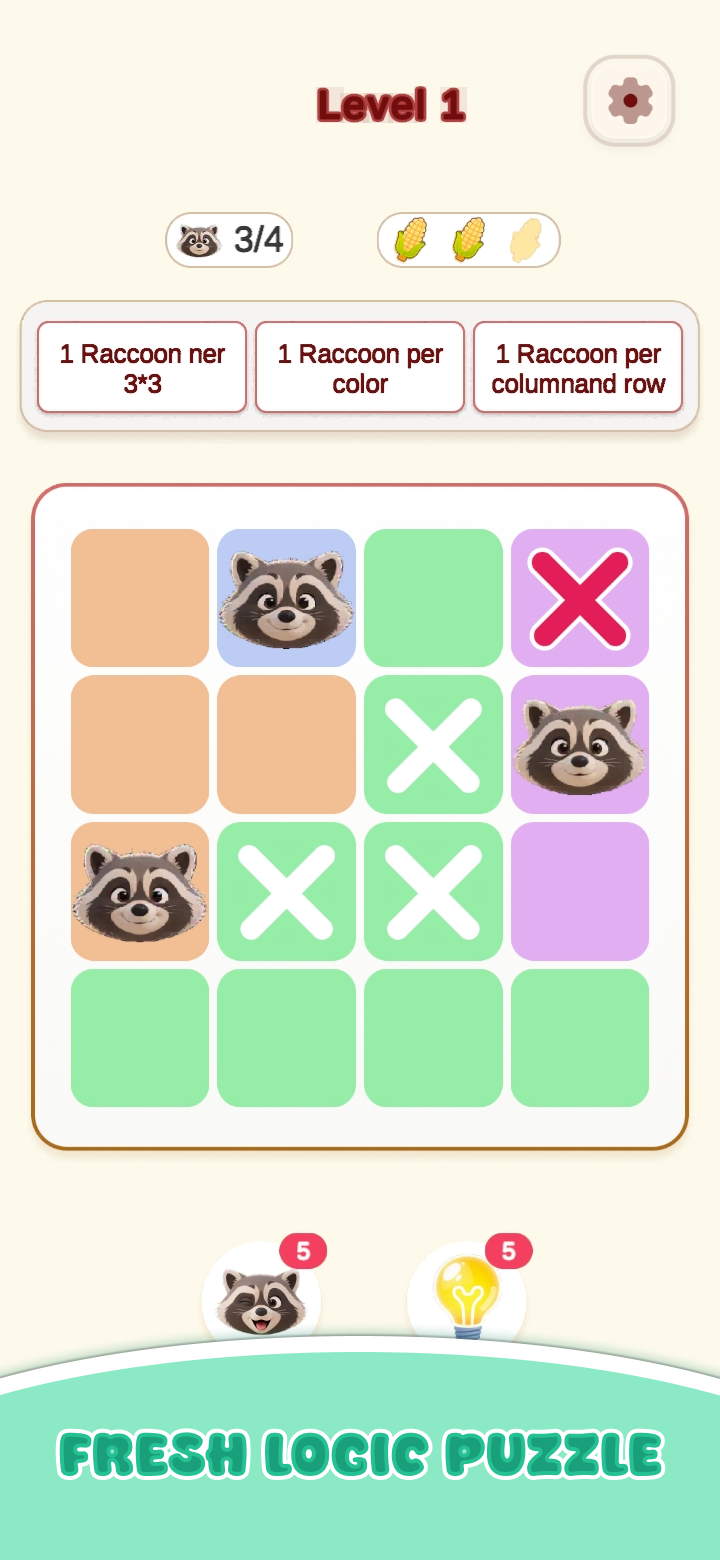 raccoon Block Placement